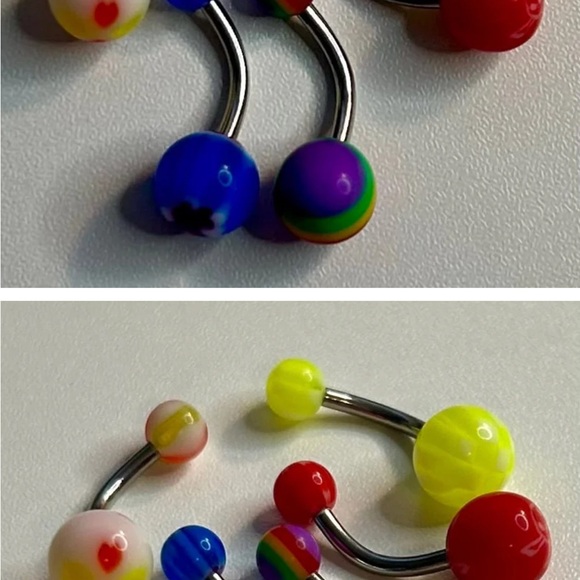 Colorful Belly Button Rings bundle NEW - Picture 5 of 8